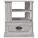 vidaXL Table d'appoint sonoma gris 50x50x60 cm bois d'ingénierie