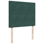 vidaXL Sommier à lattes de lit avec matelas vert foncé 120x190 cm