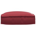 vidaXL Coussin pour assise de palette Bordeaux 50 x 50 x 12 cm