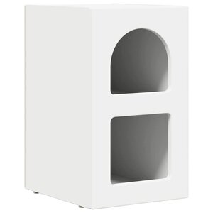 vidaXL Table de chevet Blanc 29 5 x 35 x 50 cm Bois d'ingénierie