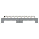 vidaXL Lit de jour avec lit gigogne gris clair 90x190 cm tissu