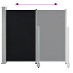 vidaXL Auvent latéral rétractable de patio 120 x 300 cm Noir