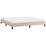 vidaXL Cadre de lit sans matelas cappuccino 160x200 cm similicuir