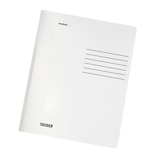 Chemise En Carte À Lamelle A4 - Blanc - X 100 - Falken