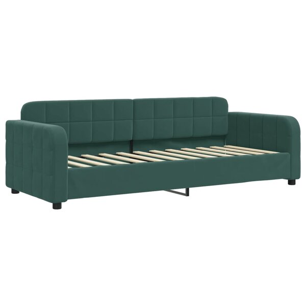 vidaXL Lit de repos vert foncé 80x200 cm velours