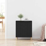 vidaXL Buffet Noir 60 x 35 x 70 cm Bois d'ingénierie