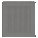 vidaXL Boîte de rangement Gris clair 55 x 53 x 57 cm Polypropylène