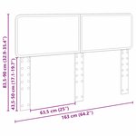 vidaXL Tête de lit Chêne fumé 160 cm Bois d'ingénierie