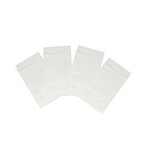 Pochettes cristal 63 x 93 mm avec 14 mm de rabat