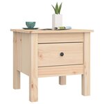 vidaXL Tables d'appoint 2 Pièces 40x40x39 cm Bois massif de pin