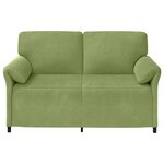vidaXL Sofa 2 places Vert clair 158 x 83 x 95 cm Velours