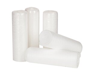 Lot de 3 films à bulles + 2 mousses de protection
