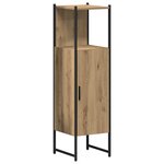 vidaXL Set de meubles de salle de bain 4 pièces en bois d'ingénierie chêne