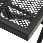 vidaXL Table pliable en maille 38x38x38 cm Acier Anthracite