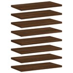 vidaXL Étagères murales 8 Pièces chêne marron 40x20x1 5cm bois ingénierie