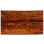 vidaXL Table basse avec pieds bouclés Bois de Sesham 110 x 60 x 39 cm