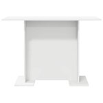 vidaXL Table de salle à manger Blanc 110 x 60 x 75 cm