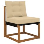 vidaXL Coussin de canapé d'extérieur 2 Pièces Beige Polyester