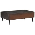 Vidaxl table basse bois solide de manguier 100 x 60 x 35 cm