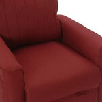 vidaXL Fauteuil inclinable Rouge bordeaux Tissu