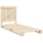 vidaXL Cadre de lit sans matelas avec tête de lit 90x200 cm