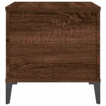 vidaXL Table basse Chêne marron 60x44 5x45 cm Bois d'ingénierie