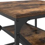 vidaXL Table basse Chêne fumé 51 x 50 x 40 cm