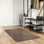 vidaXL Coureur de Tapis MARSA Gris 100 x 150 cm Polyester et PVC