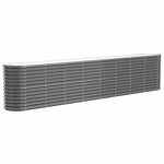 vidaXL Lit surélevé de jardin Acier enduit de poudre Anthracite