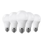 Ampoule e27 led 9w 220v a60 180° (pack de 5) - blanc froid 6000k - 8000k - silamp