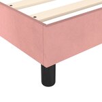 vidaXL Cadre de lit Rose 140x200 cm Velours