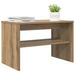 vidaXL Meuble TV Chêne artisanal 60 x 35 x 40 cm Bois d'ingénierie