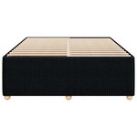 vidaXL Cadre de lit sans matelas noir 140x200 cm tissu