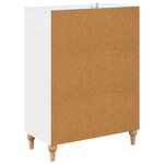vidaXL Armoire à tiroirs Blanc 66 x 34 5 x 90 cm Bois d'ingénierie