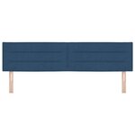 vidaXL Tête de lit avec tête de lit Bleu 180 cm Cuir synthétique