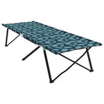 vidaXL Lits de soleil pliables avec sacs de transport 2 Pièces Motif feuillage 600D Tissu Oxford