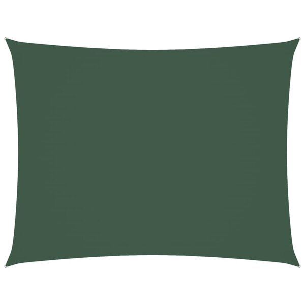 vidaXL Voile de parasol tissu oxford rectangulaire 3x6 m vert foncé
