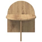 vidaXL Table de chevet Chêne artisanal 40 x 35 5 x 45 5 cm