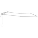 vidaXL Cadre de store rétractable électrique Blanc 4 × 3 m Acier