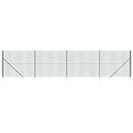 vidaXL Clôture en treillis métallique et piquet d'ancrage vert 2x10m