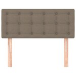 vidaXL Tête de lit Taupe 100x5x78/88 cm Tissu