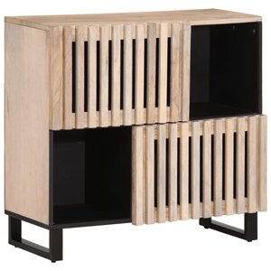 vidaXL Buffet 80x34x75 cm Bois massif de manguier
