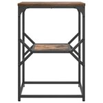 vidaXL Table d'appoint Chêne fumé 41 x 40 x 60 cm