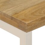 vidaXL Table basse 100x50x35 cm Bois de manguier solide et acier