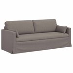 vidaXL Canapé Taupe 198 x 78 x 80 cm tissu
