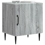 vidaXL Cabinet de chevet Sonoma gris 43 x 34 5 x 50 cm