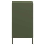 vidaXL Buffet vert olive 35x39x73 5 cm acier laminé à froid