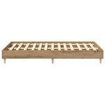 vidaXL Cadre de lit sans matelas chêne artisanal 135x190 cm