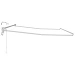 vidaXL Cadre de store rétractable électrique Blanc 4 × 3 m Aluminium