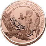 Pièce de monnaie en Cuivre 1 Dollar g 155.5 (5 oz) Millésime 2025 Native American Myth DREAMCATCHER